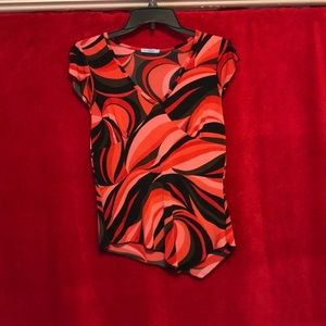 big heaven multi colored black and red top